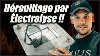 Dérouiller de lacier par électrolyse comment ça fonctionne [upl. by Kanter991]