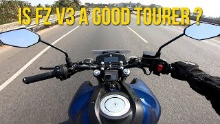 Yamaha FZ V3 Touring Review  Can you tour on this [upl. by Wenona331]