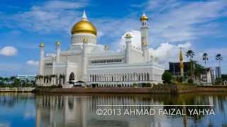 Time lapse of Masjid Sultan Omar Ali Saifuddin Brunei [upl. by Neral844]