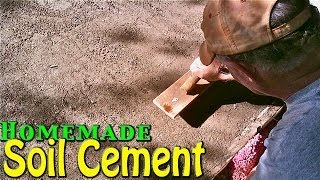 Soil Cement  Simple amp Cheap Home Application Homemade [upl. by Rolan]