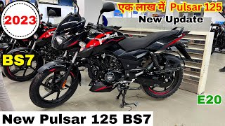 2023 New Pulsar 125 BS7 Review😍New Price  New Changes  Features😱Update😱2023 में 1 लाख में पल्सर 🔥🔥 [upl. by Salchunas225]