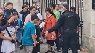 Get your child back armed police officer tell tourist parents thekingsguard [upl. by Dietsche202]