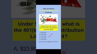 Take the 401k TSP 403b and 457 Elective Deferral Limit for 2024 Challenge investing quiz 401k [upl. by Fromma]