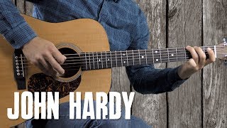 John Hardy Instrumental Break  Country Bluegrass Flatpicking Guitar Lesson [upl. by Balsam]