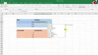 Excel maateenheden converteren [upl. by Merridie279]