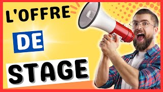 ENTRETIEN DE STAGE OFFRE DE STAGE ✅ [upl. by Marice]