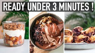 3 EMERGENCY VEGAN DESSERTS » Healthy  Quick  Decadent [upl. by Evslin3]