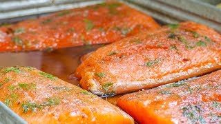 How to Smoke the BEST Salmon at Home on the Weber Smokey Mountain [upl. by Nnyltiac]