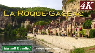 La Roque Gageac Stone Village amp Boat Ride on Dordogne River  Bucket List France 4K [upl. by Nylimaj]