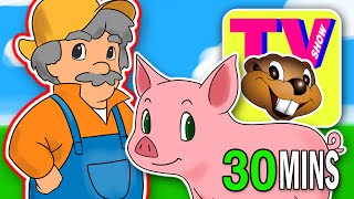 BBTV S1 E5 quotOld MacDonald Had a Farmquot  Busy Beavers TV Show  Nursery Rhyme Kids Learning Video [upl. by Acireh]