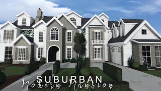 Bloxburg Suburban Modern Family Home  Housebuild  ROBLOX bloxburg [upl. by Kappel]