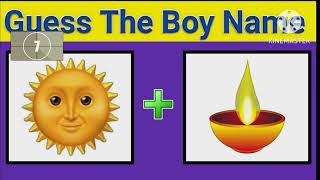 Guess the Boys names by emojis challengeHindi pahaliyan Riddles in hindi emojiquiz [upl. by Aikemet279]