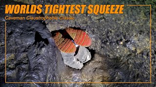 The tightest cave squeeze ever recorded 6x10 inches [upl. by Aynek]