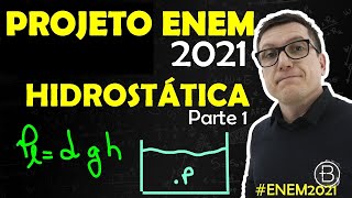 DENSIDADE PRESSÃO e TEOREMA de STEVIN  HIDROSTÁTICA  ENEM2021  Cai muuuuuito [upl. by Victor]