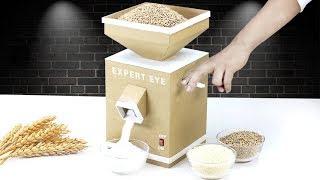 How To Make Grain Mill From Cardboard amp PVC  Wheat and rice Mill [upl. by Sundstrom841]