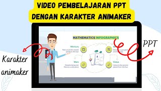 Membuat Video Pembelajaran PPT Dengan Karakter Animaker [upl. by Naedan]