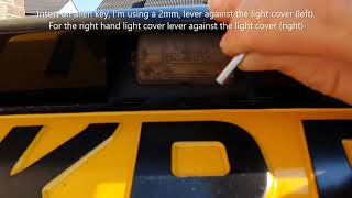 How To Replace The License Plate Light [upl. by Leitao]