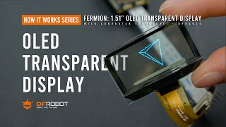 How An OLED Transparent Display Works  Fermion 151” OLED Transparent Display  DFR0934 [upl. by Emanuel]