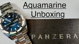 Panzeras New Aquamarine 40 Unboxing Video [upl. by Nnyroc]