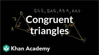 Finding congruent triangles  Congruence  Geometry  Khan Academy [upl. by Hoag]