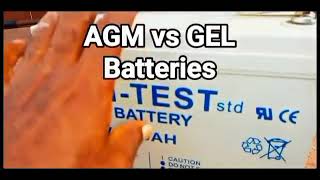 SunFit AGM Battery Vs SunTest GEL Battery  My Battery Review Part One [upl. by Howlan913]