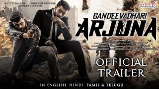 Gaandeevadhari Arjuna  Official Trailer  Hindi   Varun Tej  Vinay Rai  South  Movie  Update [upl. by Dillon]