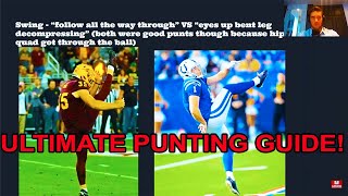 HOW TO PUNT A FOOTBALL BEST VIDEO Michael Turk  Arizona State Punter [upl. by Nylyaj]