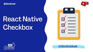 React Native Checkbox Tutorial From Beginner to PRO Custom amp 3rd Party 2024 [upl. by Raynah286]