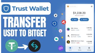 How to Transfer USDT From Trust Wallet to Bitget 2024 [upl. by Giff]