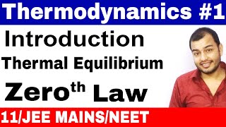 11 chap 12  Thermodynamics 01  Introduction Thermal Equilibrium n Zeroth Law of Thermodynamics [upl. by Damalis]