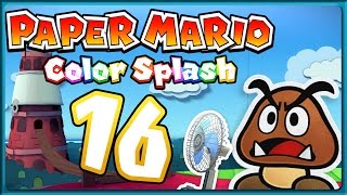 PAPER MARIO COLOR SPLASH Part 16 Die Luftgaleere über dem Karmesinturm [upl. by Wasserman]