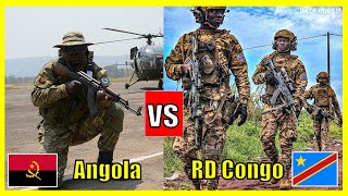 Angola X República Democrática do Congo  Comparação do Poder Militar 2024 [upl. by Newlin]