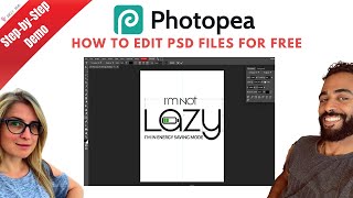 How to Edit PSDs for Free  Replace Missing Fonts in Photopea [upl. by Nitsirk]