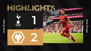 Joao Gomes brace sinks Spurs  Tottenham Hotspur 12 Wolves  Highlights [upl. by Quirita208]