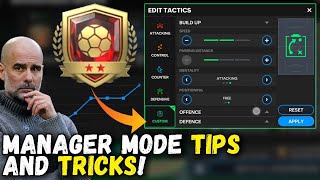 BEST MANAGER MODE TACTICS TIPS AND TRICKS TO REACH FC CHAMPS IN MANAGER MODE FC MOBILE 24 [upl. by Nirhtak640]