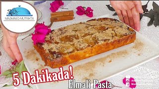 5 DAKİKADA‼️DÜNYANIN EN KOLAY NEFİS ELMALI PASTASINI 🔝MİKSER YOK🔝SCHNELLER APFELKUCHEN [upl. by Woodrow]