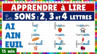 Apprendre à lire  Montessori  Les sons  Exercice de lecture les graphèmes de 2 3 et 4 lettres [upl. by Eido]