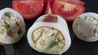 Recette des encornets farcis à la Scamorza [upl. by Penelopa546]