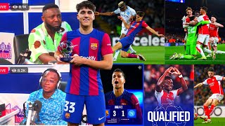 Brilliant Analysis Of Barcelona amp Arsenal FC Qualifying For UCL Quarter Finals Real Madrid City [upl. by Remmos]