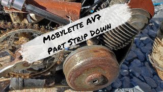 Mobylette AV33 953 Engine Part Strip Down [upl. by Heydon]