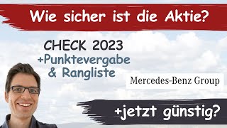 MercedesBenz Group Daimler Aktienanalyse 2023 Wie sicher ist die Aktie jetzt günstig [upl. by Topping203]