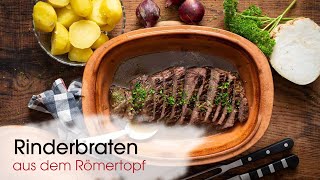 Rinderbraten im Römertopf So wird er besonders lecker und saftig [upl. by Rovaert]