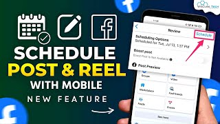 How to Schedule Facebook Posts and Reels in Mobile  Facebook Post Scheduler New Feature [upl. by Abehs]