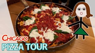 We Went on an Awesome Chicago Pizza Tour [upl. by Adamsen]