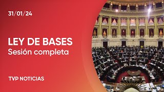 Ley de Bases primera jornada de debate en Diputados [upl. by Tommie759]