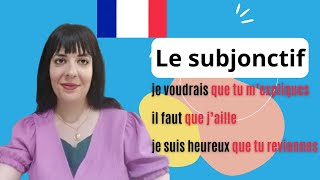 PHRASES pour COMPRENDRE LE SUBJONCTIF en FRANÇAIS [upl. by Yaakov]