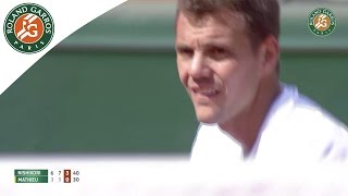 Kei Nishikori v PaulHenri Mathieu Highlights  Mens Round 1 2015  Roland Garros [upl. by Novla]