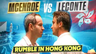 McEnroe vs Leconte Rumble in Hong Kong [upl. by Inoek494]