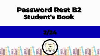 2 zadstr 24  Password Reset B2  Students Book  odpowiedzi [upl. by Seravat]