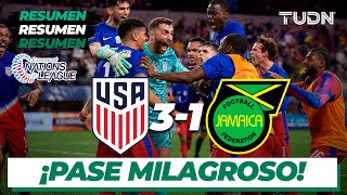 Resumen y goles  Estados Unidos 31 Jamaica  CONCACAF Nations League 2024  Semis [upl. by Eejan135]